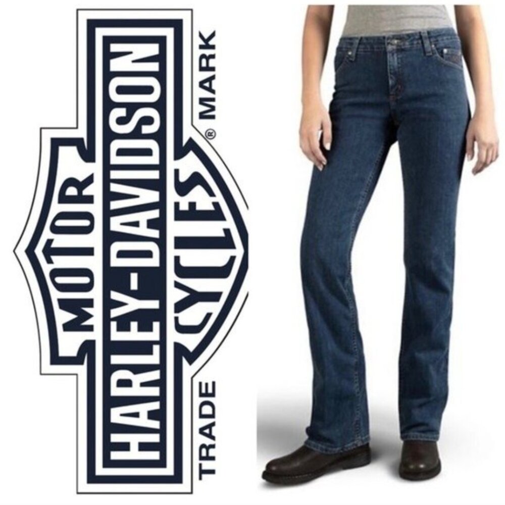 Harley-Davidson Boot Cut Stretch Jeans size 6 long